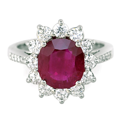 GCAL Jewelry Photography Diamond Gemstone Ruby Ring